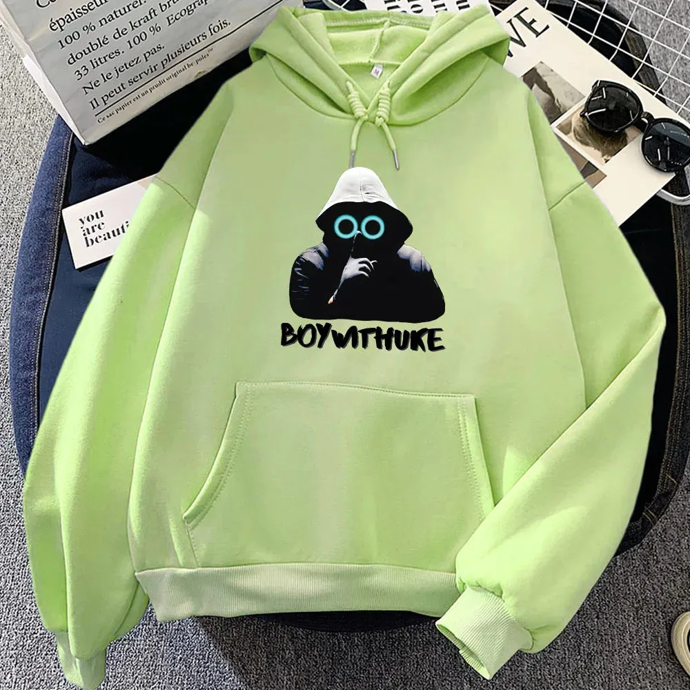 Print Clothes BoyWithUke Singer Sweatshirts Roupas Femininas Winter Hooded Pullovers Sudaderas Men Women Hoodie Graphic Moletom