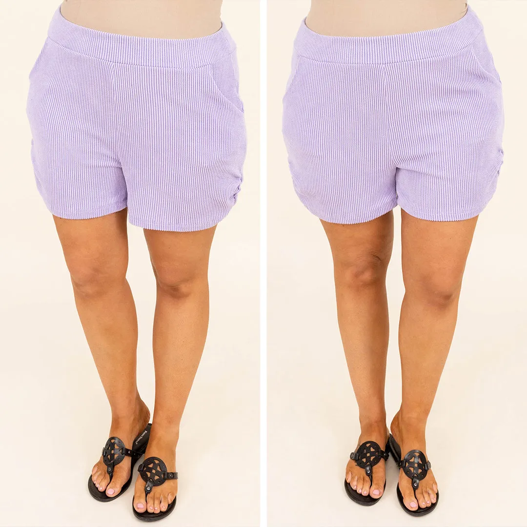 Riding Solo Shorts, Lavender