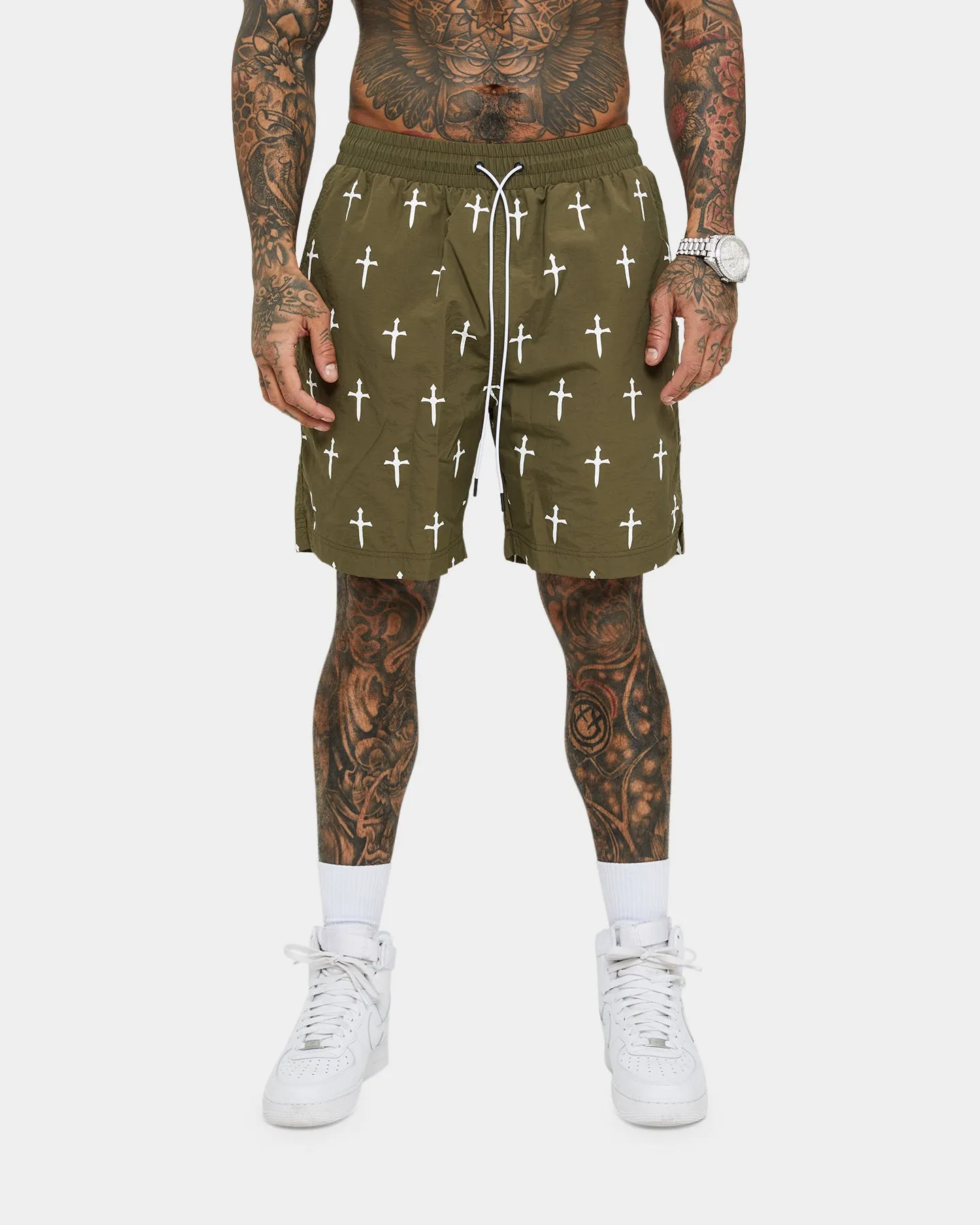 Saint Morta Daggers Shorts Army Green