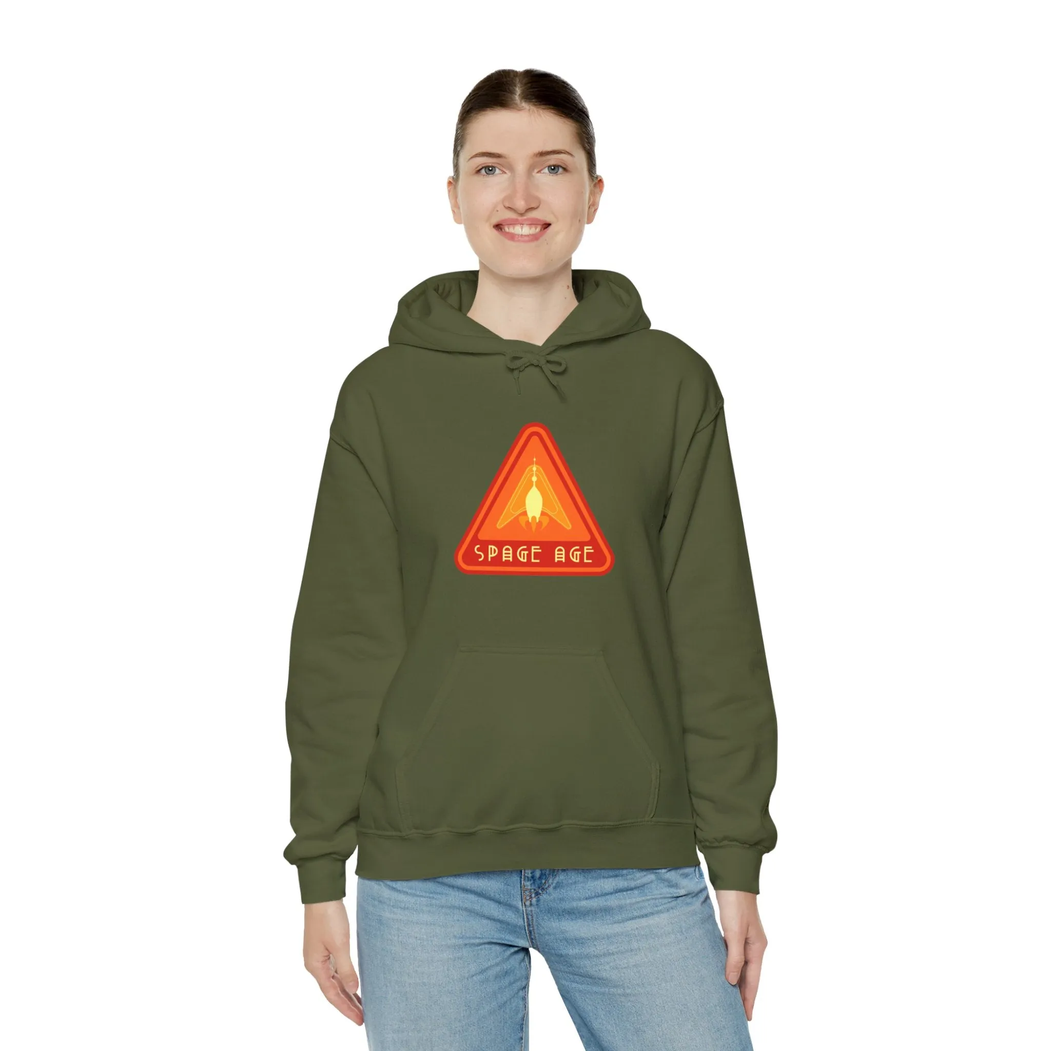 Space Age Sign Retro Sci-Fi Hoodie