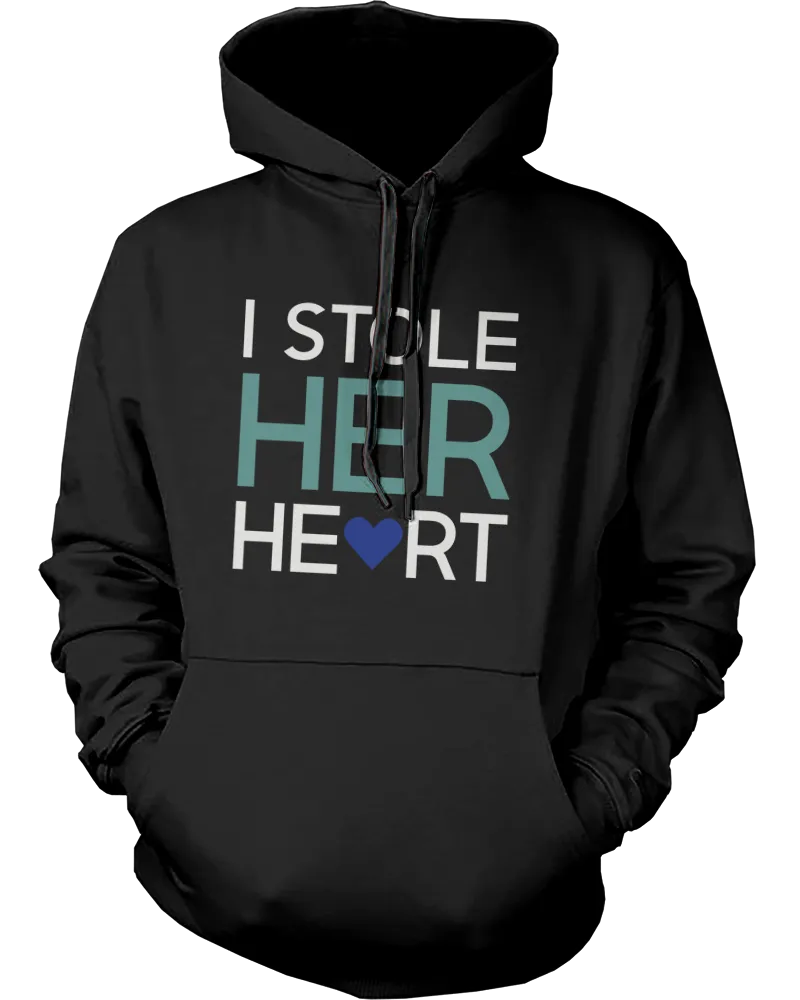 Stealing Hearts Romantic Couple Hoodies His and Her Matching Outfit