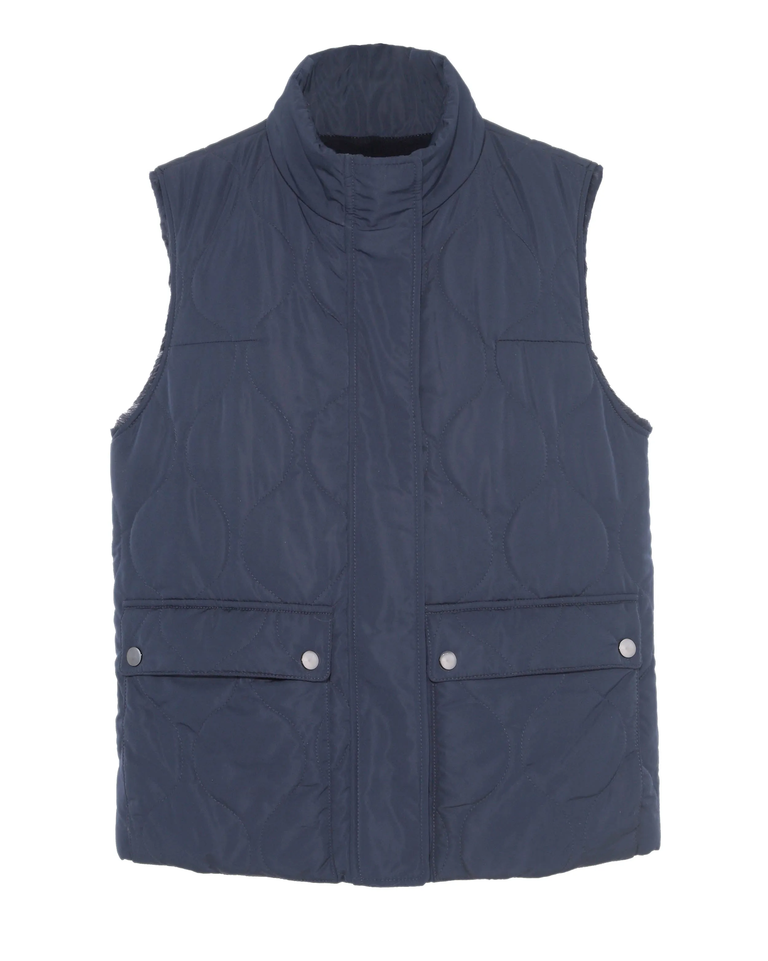 The Micaela Fur Lined Vest in Multiple Colors