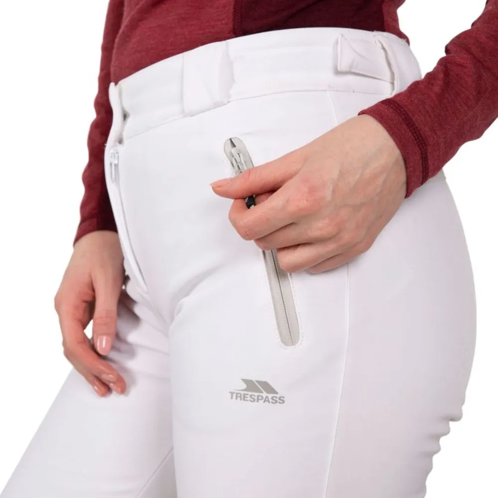 Trespass Lois Womens Slim Fit Ski Pants, White