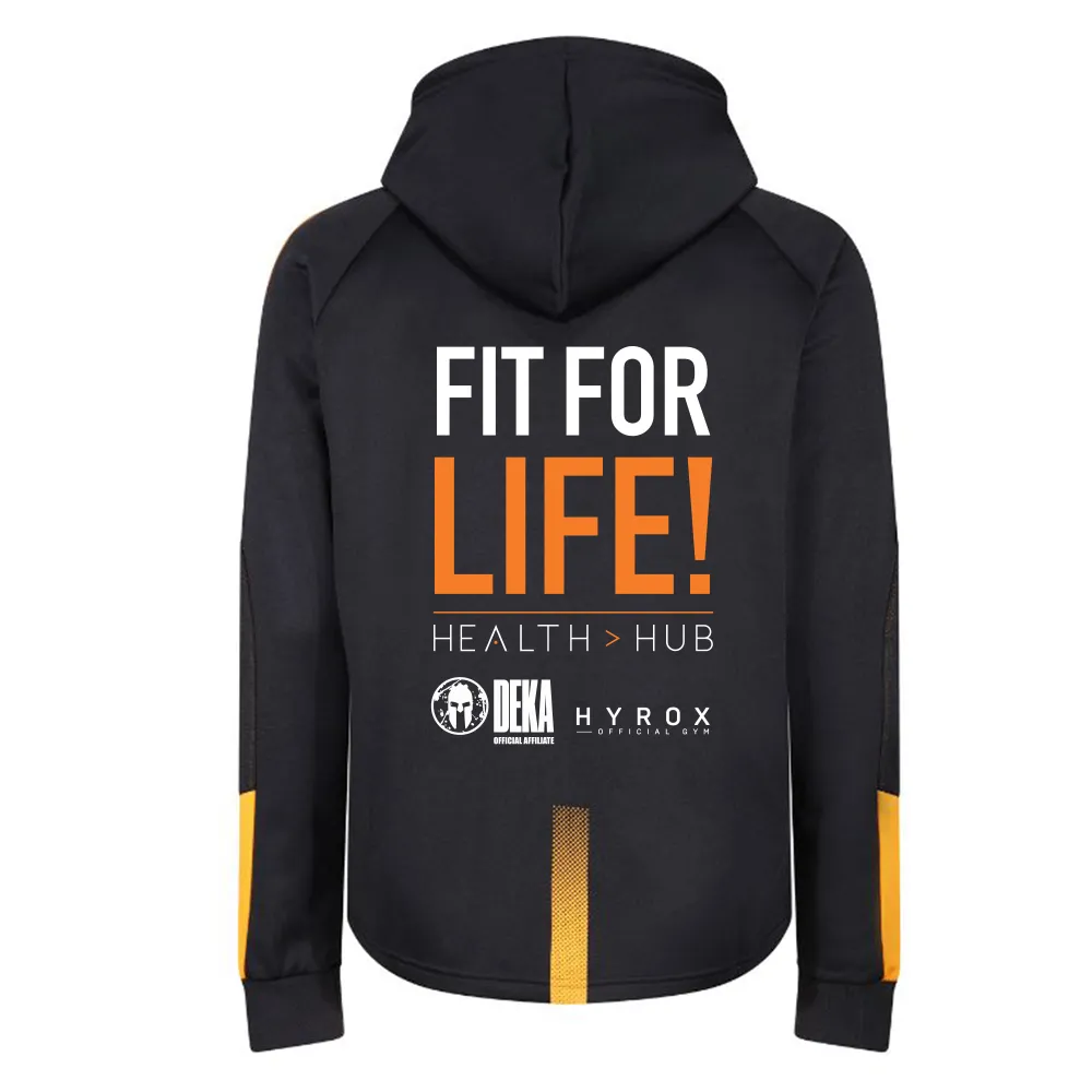 Tri Fitness Hoodie - Black/Amber