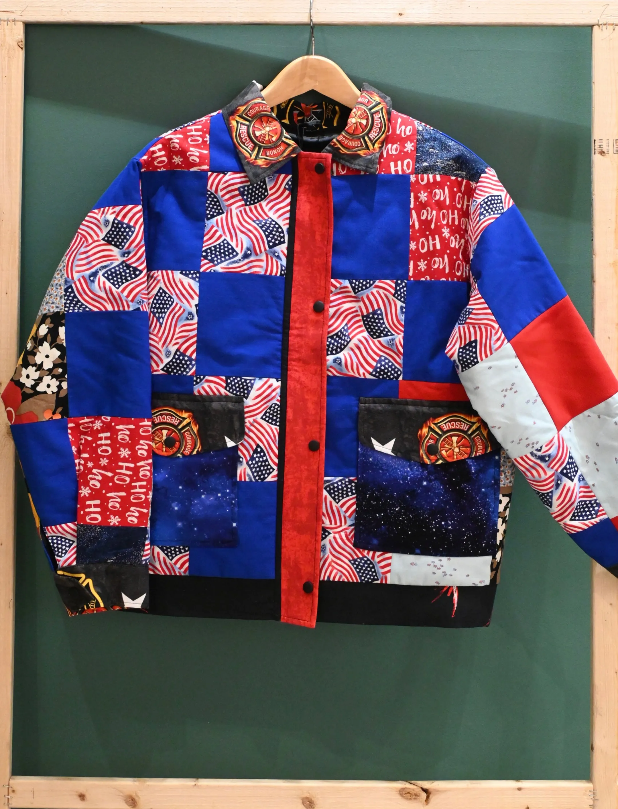 Upcycled Cotton Patchwork Outerwear