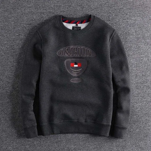 Warm Embroidery Sweatshirt